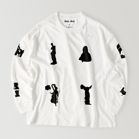 louvre (Camiseta blanca de manga larga)