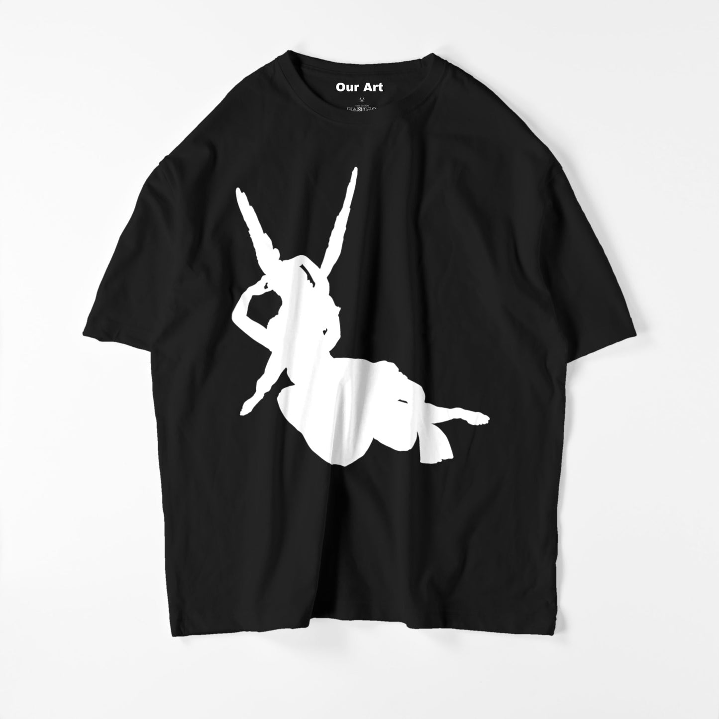 Psyche Revived by Cupid's Kiss  (Black t-shirt)