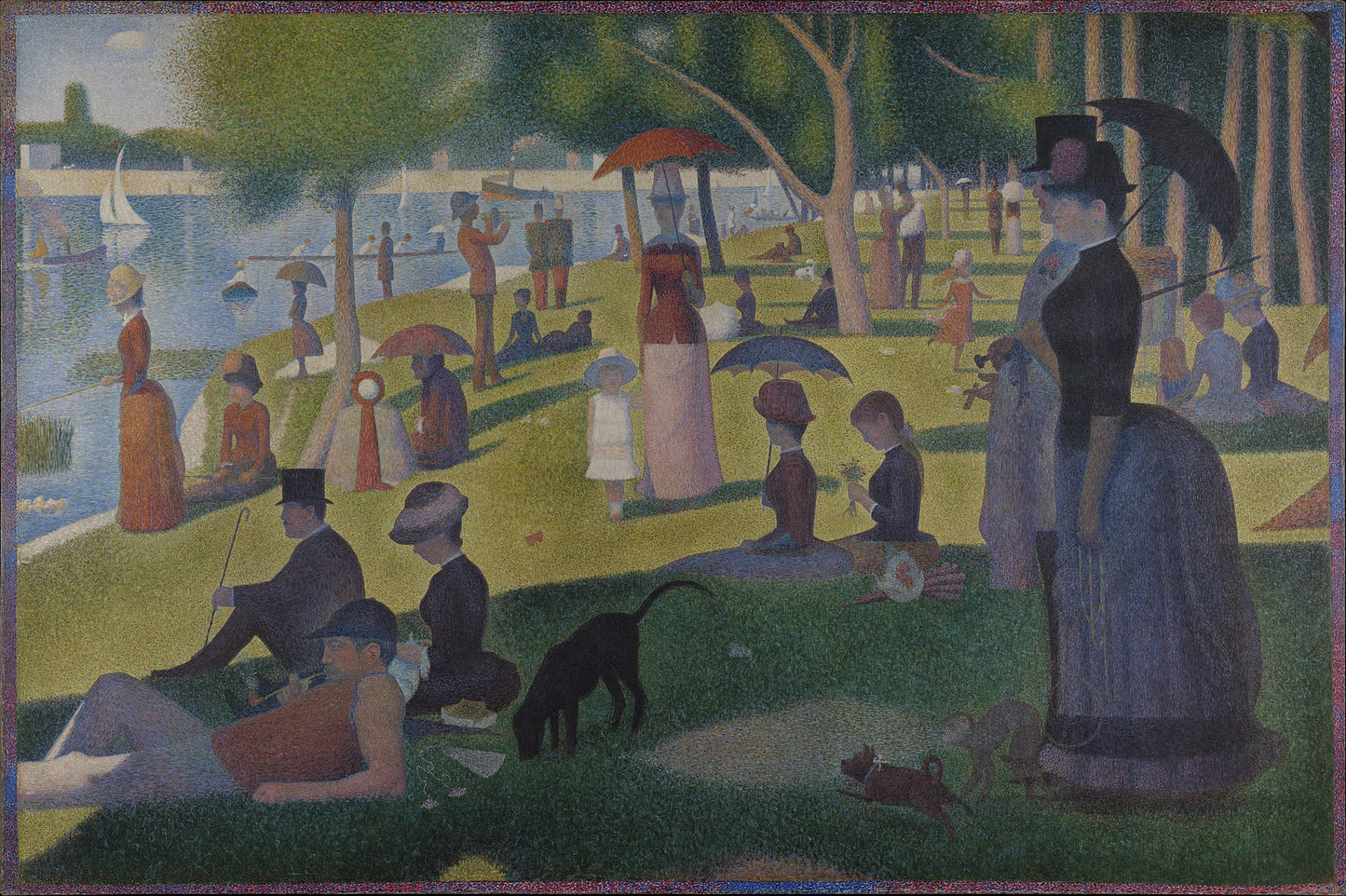 Una tarde de domingo en la isla de la Grande Jatte (camiseta blanca)