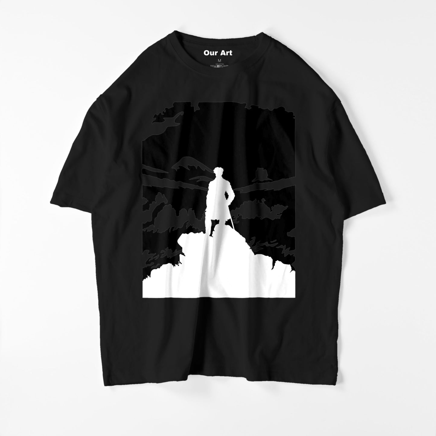 Wanderer above the Sea of Fog  (Black t-shirt)