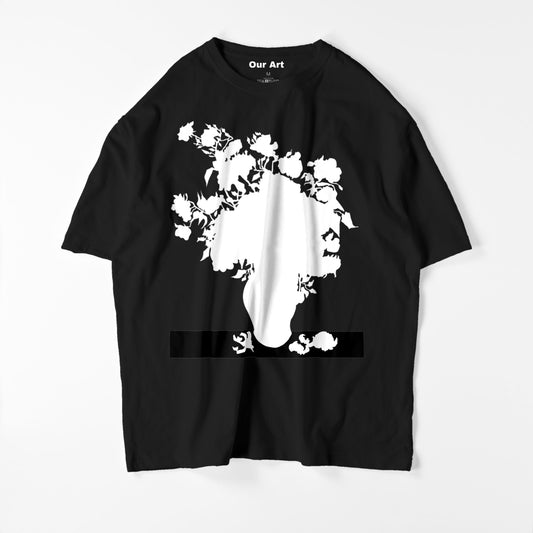 Roses  (Black t-shirt)